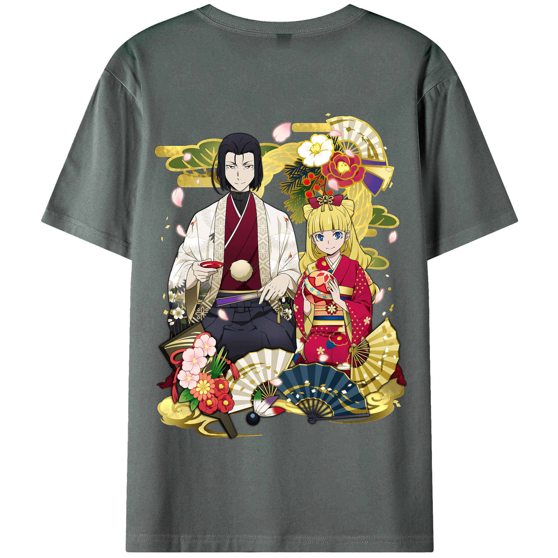 （画像用） 文豪ストレイドッグス Bungo Stray Dogs 綿100％半袖Tシャツ（背面プリント）